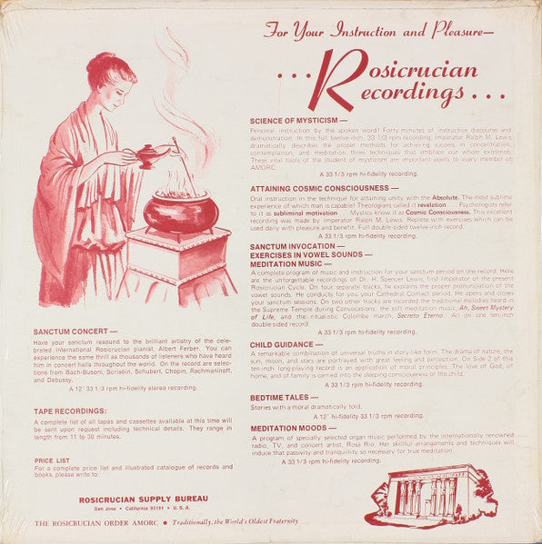 Ralph M. Lewis – The Science Of Mysticism LP vinyl record, image 2 of 4