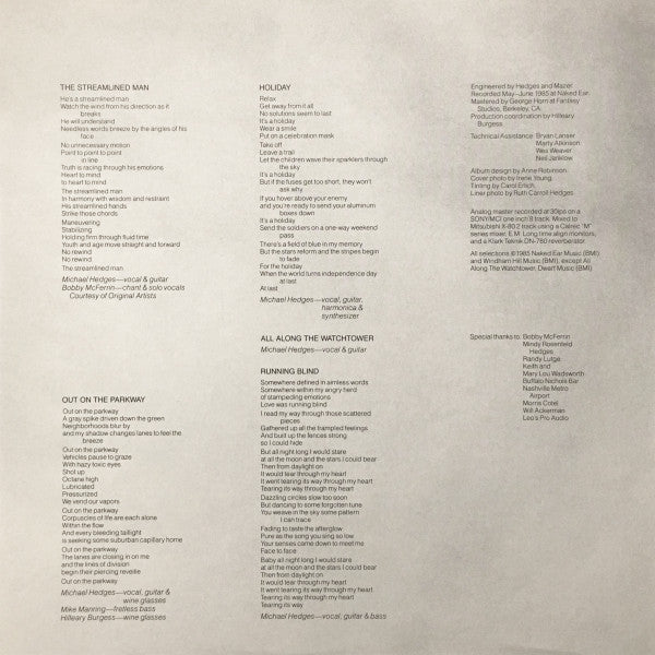 Michael Hedges – Watching My Life Go By LP vinyl record, image 6 of 7