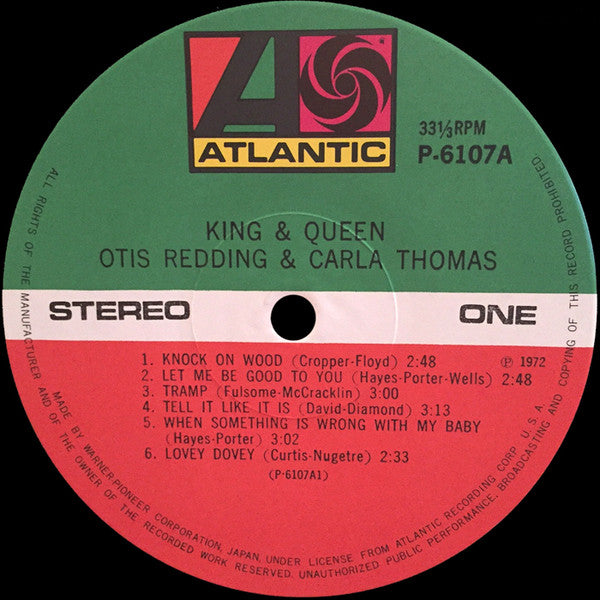 Otis Redding, Carla Thomas – King & Queen LP vinyl record, image 3 of 6