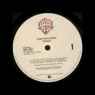 Prince – Controversy LP vinyl record, image 2 of 3