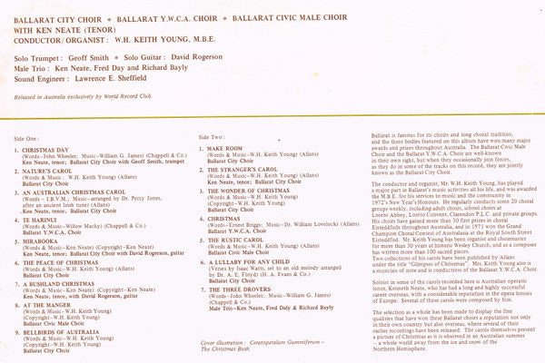 Various – Christmas Carols Of Australia LP vinyl record, image 6 of 6