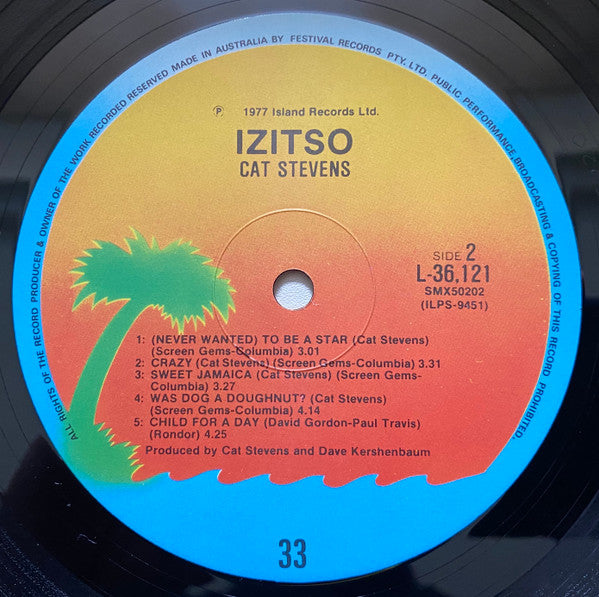 Cat Stevens – Izitso LP vinyl record, image 6 of 7