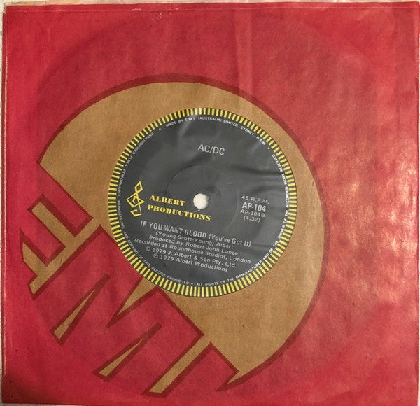 AC/DC – Highway To Hell 7" vinyl record, image 4 of 4