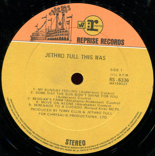 Jethro Tull – This Was LP vinyl record, image 4 of 5