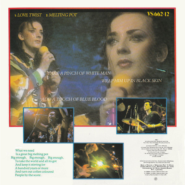 Culture Club – It's A Miracle / Miss Me Blind 12" vinyl record, image 2 of 5