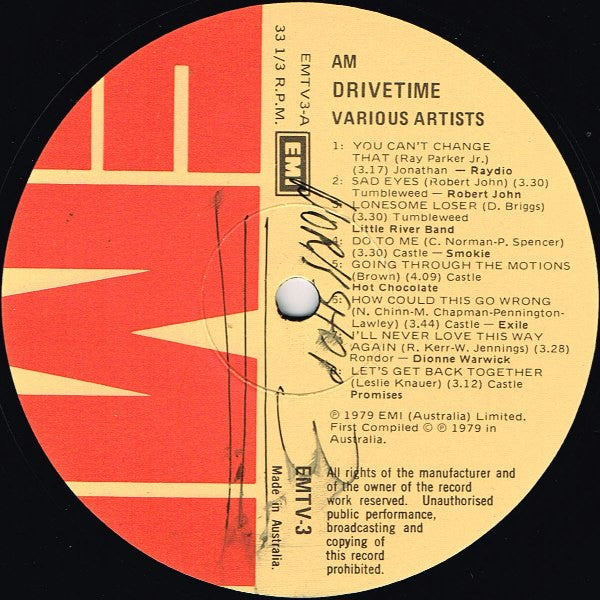 Various – Drivetime Vol 1 LP vinyl record, image 3 of 4