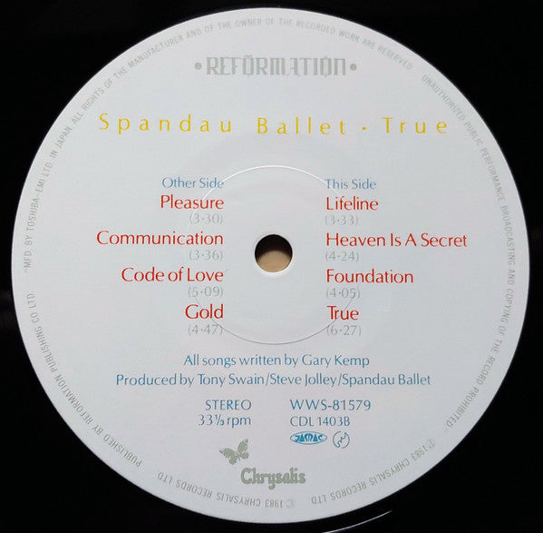 Spandau Ballet – True LP vinyl record, image 3 of 8