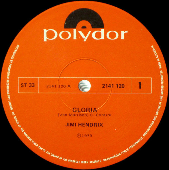 Jimi Hendrix – Gloria 12" vinyl record, image 2 of 3
