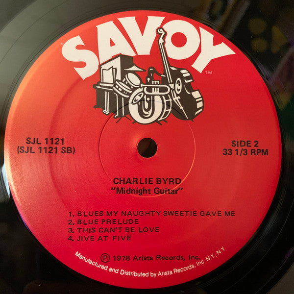 Charlie Byrd – Midnight Guitar LP vinyl record, image 4 of 4