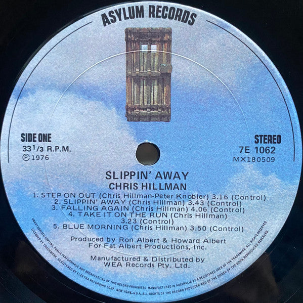 Chris Hillman – Slippin' Away LP vinyl record, image 5 of 6