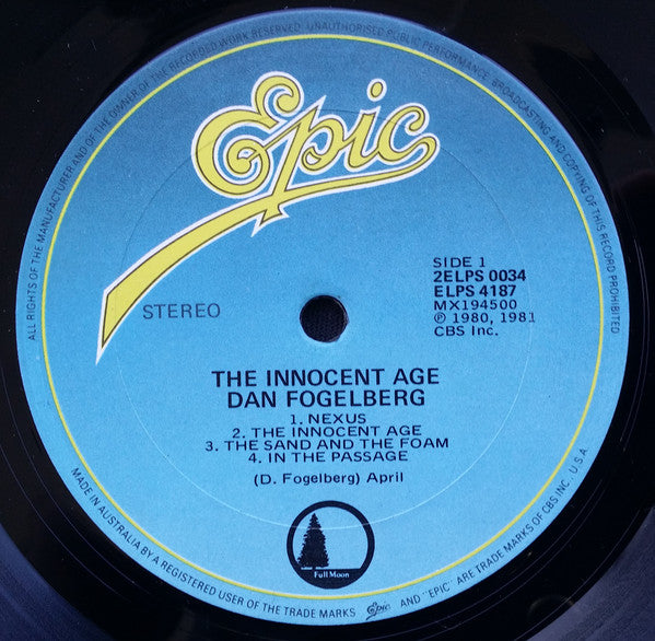 Dan Fogelberg – The Innocent Age (2xLP) LP vinyl record, image 5 of 10