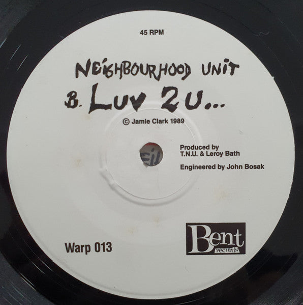 Neighbourhood Unit – Love Lies 7" vinyl record, image 4 of 4