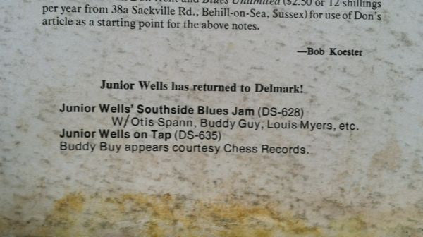 Junior Wells' Chicago Blues Band, Buddy Guy – Hoodoo Man Blues LP vinyl record, image 7 of 7
