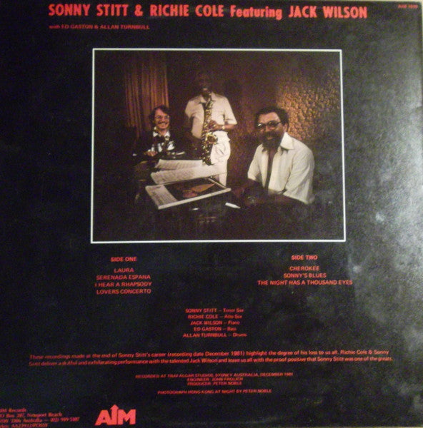 Sonny Stitt, Richie Cole, Jack Wilson – Legacy LP vinyl record, image 2 of 4