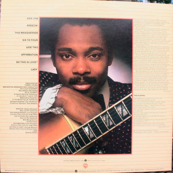 George Benson – Breezin' LP vinyl record, image 2 of 4