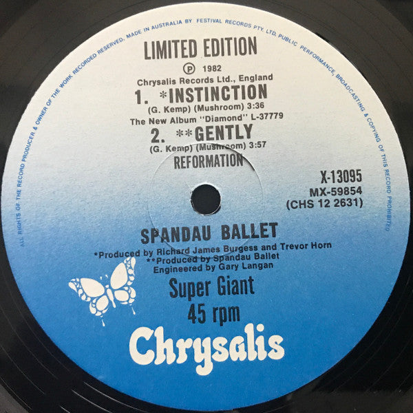 Spandau Ballet – Instinction 12" vinyl record, image 4 of 4