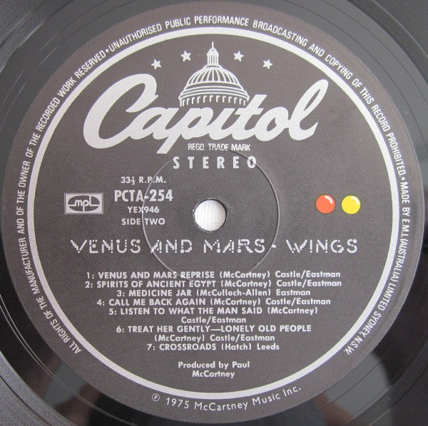 Wings – Venus And Mars LP vinyl record, image 4 of 10