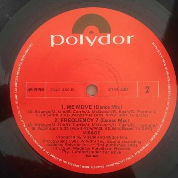 Visage – Mind Of A Toy 12" vinyl record, image 2 of 2