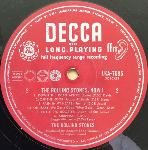 The Rolling Stones – The Rolling Stones, Now! LP vinyl record, image 4 of 4