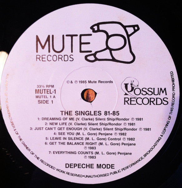 Depeche Mode – The Singles 81 → 85 LP vinyl record, image 3 of 6