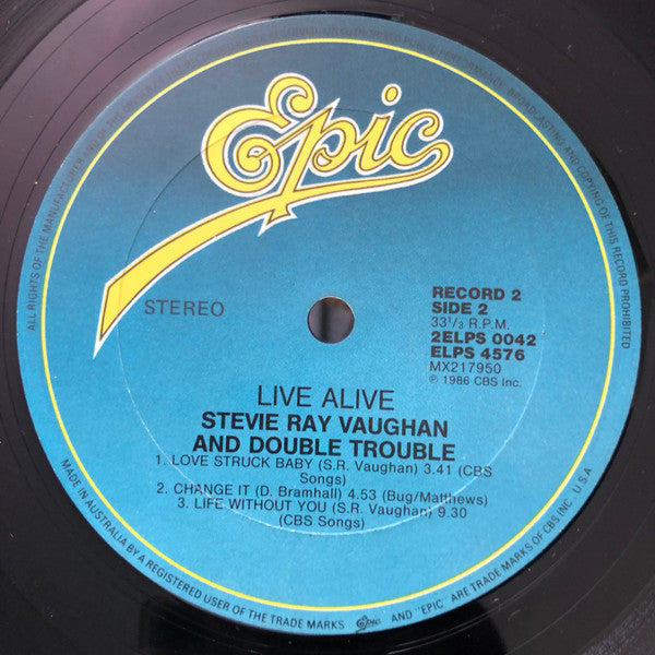 Stevie Ray Vaughan & Double Trouble – Live Alive (2xLP) LP vinyl record, image 7 of 7