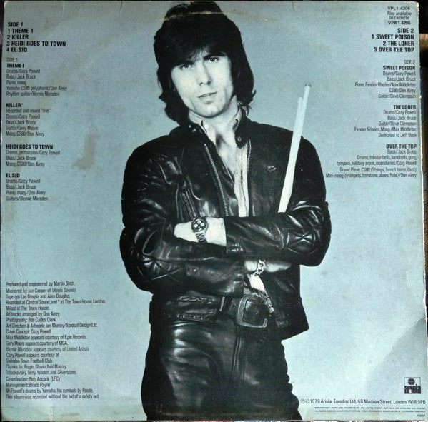 Cozy Powell – Over The Top LP vinyl record, image 2 of 6