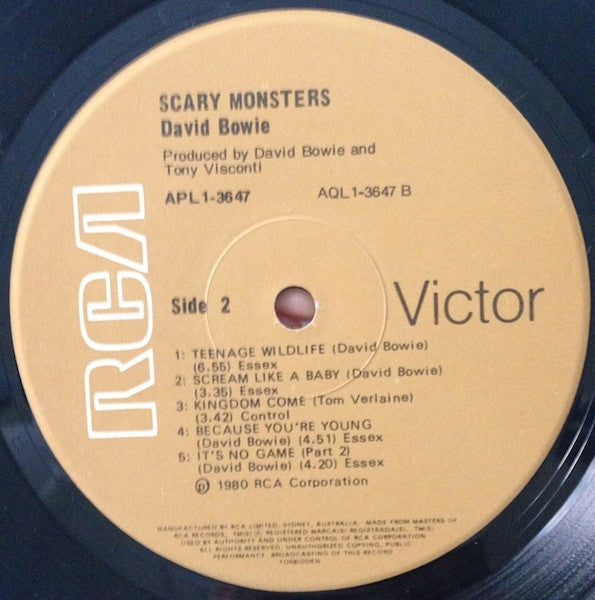 David Bowie – Scary Monsters LP vinyl record, image 4 of 6