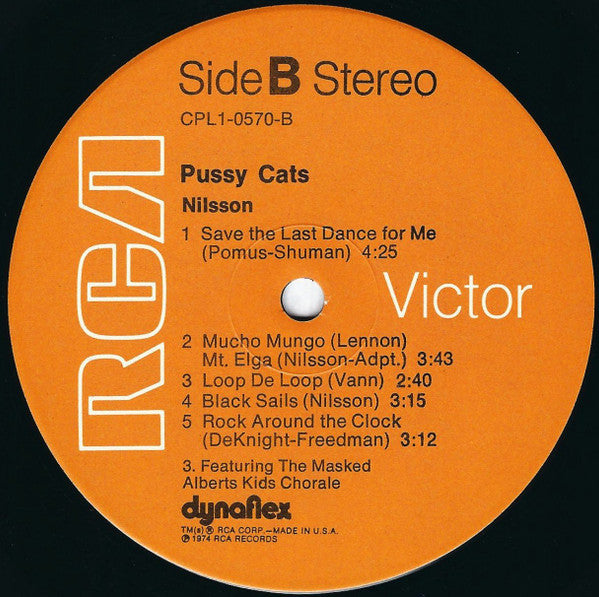Harry Nilsson – Pussy Cats LP vinyl record, image 4 of 10