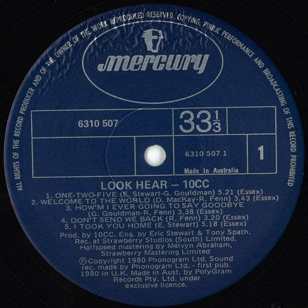 10cc – Look Hear? LP vinyl record, image 3 of 4