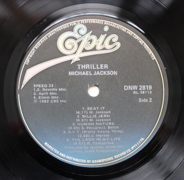 Michael Jackson – Thriller LP vinyl record, image 6 of 6