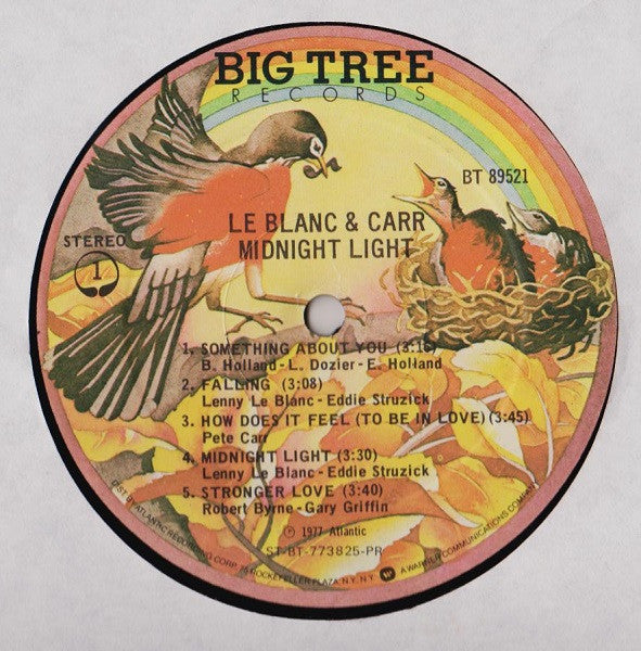 LeBlanc & Carr – Midnight Light LP vinyl record, image 3 of 4