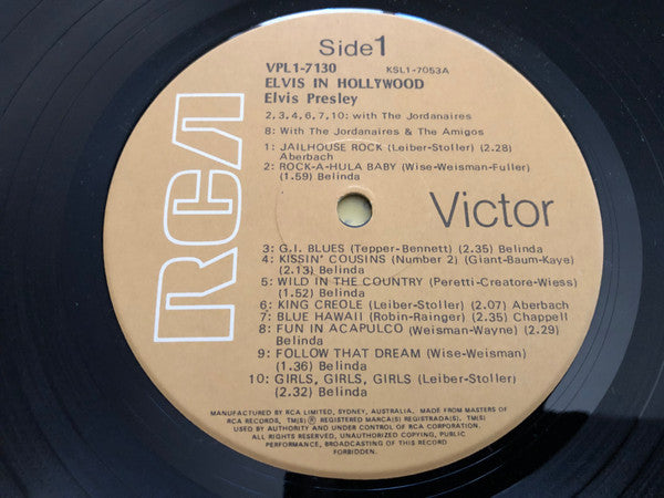 Elvis Presley – Elvis In Hollywood LP vinyl record, image 4 of 5