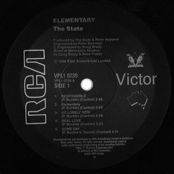 The State – Elementary LP vinyl record, image 3 of 4