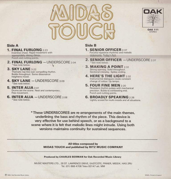 Midas Touch – The Golden Contemporary Sounds LP vinyl record, image 2 of 4