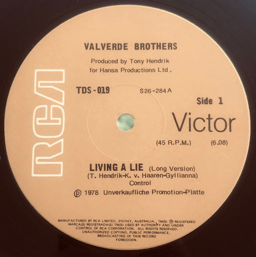 Valverde Brothers – Living A Lie / After Midnight