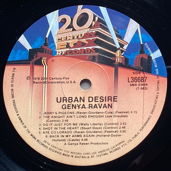 Genya Ravan – Urban Desire LP vinyl record, image 5 of 6