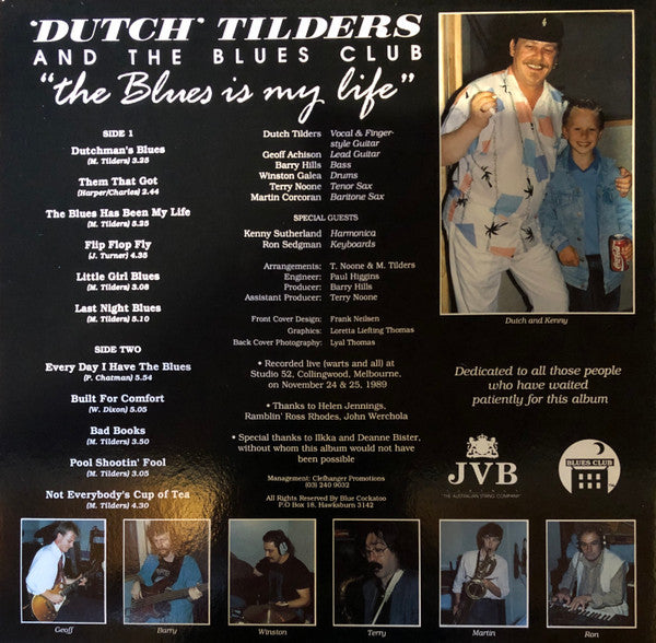 Dutch Tilders, The Blues Club – The Blues Is My Life LP vinyl record, image 6 of 6
