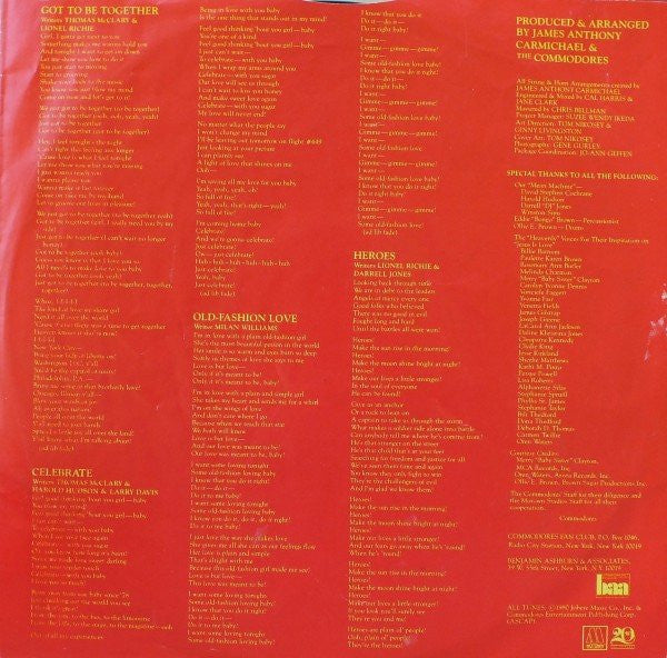 Commodores – Heroes LP vinyl record, image 6 of 7