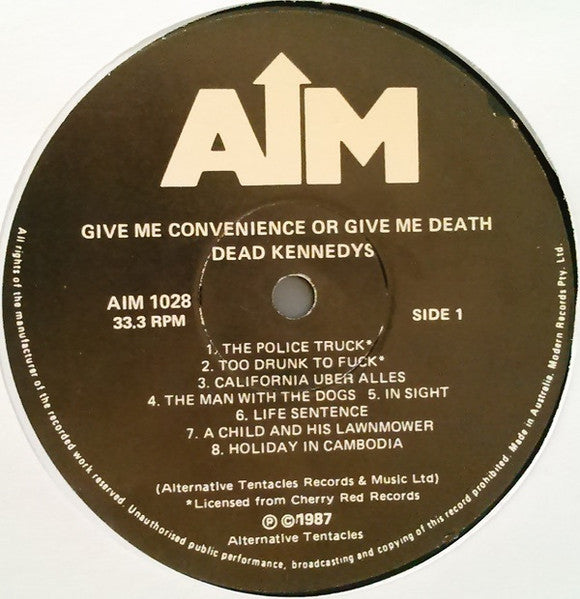 Dead Kennedys – Give Me Convenience Or Give Me Death LP vinyl record, image 6 of 10