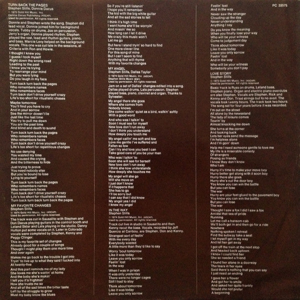 Stephen Stills – Stills LP vinyl record, image 5 of 6