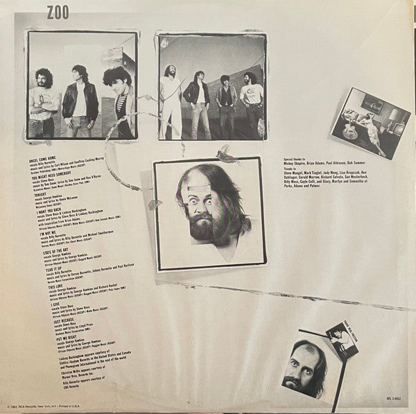 Mick Fleetwood's Zoo – I'm Not Me LP vinyl record, image 6 of 6
