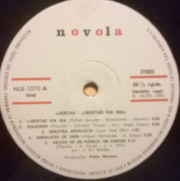 Jarcha – Libertad Sin Ira LP vinyl record, image 3 of 4
