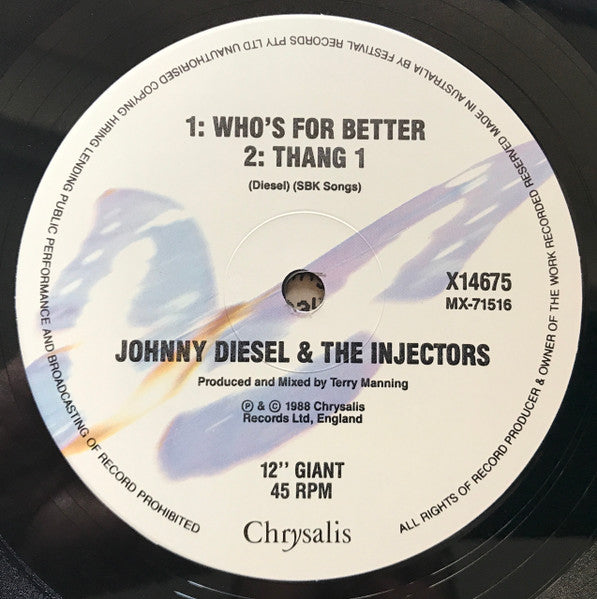 Johnny Diesel & The Injectors – Soul Revival 12" vinyl record, image 3 of 3