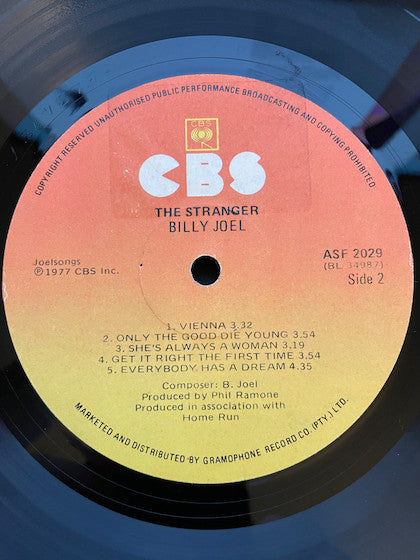Billy Joel – The Stranger LP vinyl record, image 4 of 5
