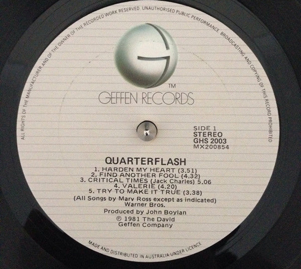 Quarterflash – Quarterflash LP vinyl record, image 3 of 4