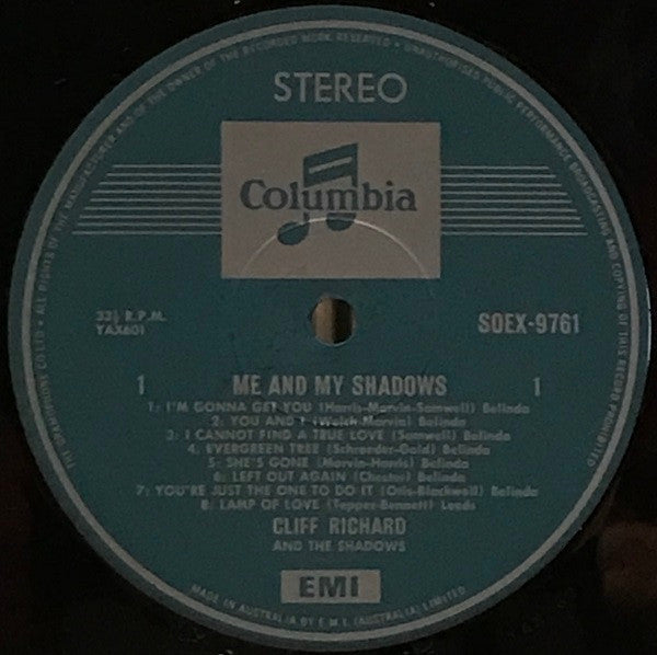 Cliff Richard & The Shadows – Me And My Shadows LP vinyl record, image 3 of 4