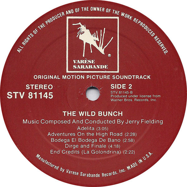 Jerry Fielding – The Wild Bunch - Original Motion Picture Sound Track LP vinyl record, image 4 of 4