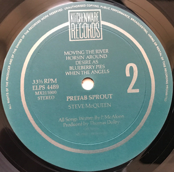 Prefab Sprout – Steve McQueen LP vinyl record, image 4 of 6