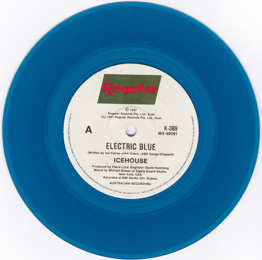 Icehouse – Electric Blue 7" vinyl record, image 1 of 3