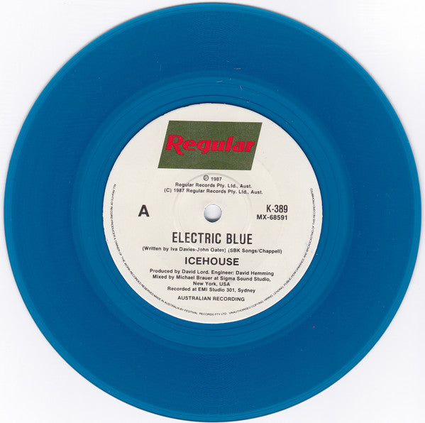 Icehouse – Electric Blue 7" vinyl record, image 1 of 3